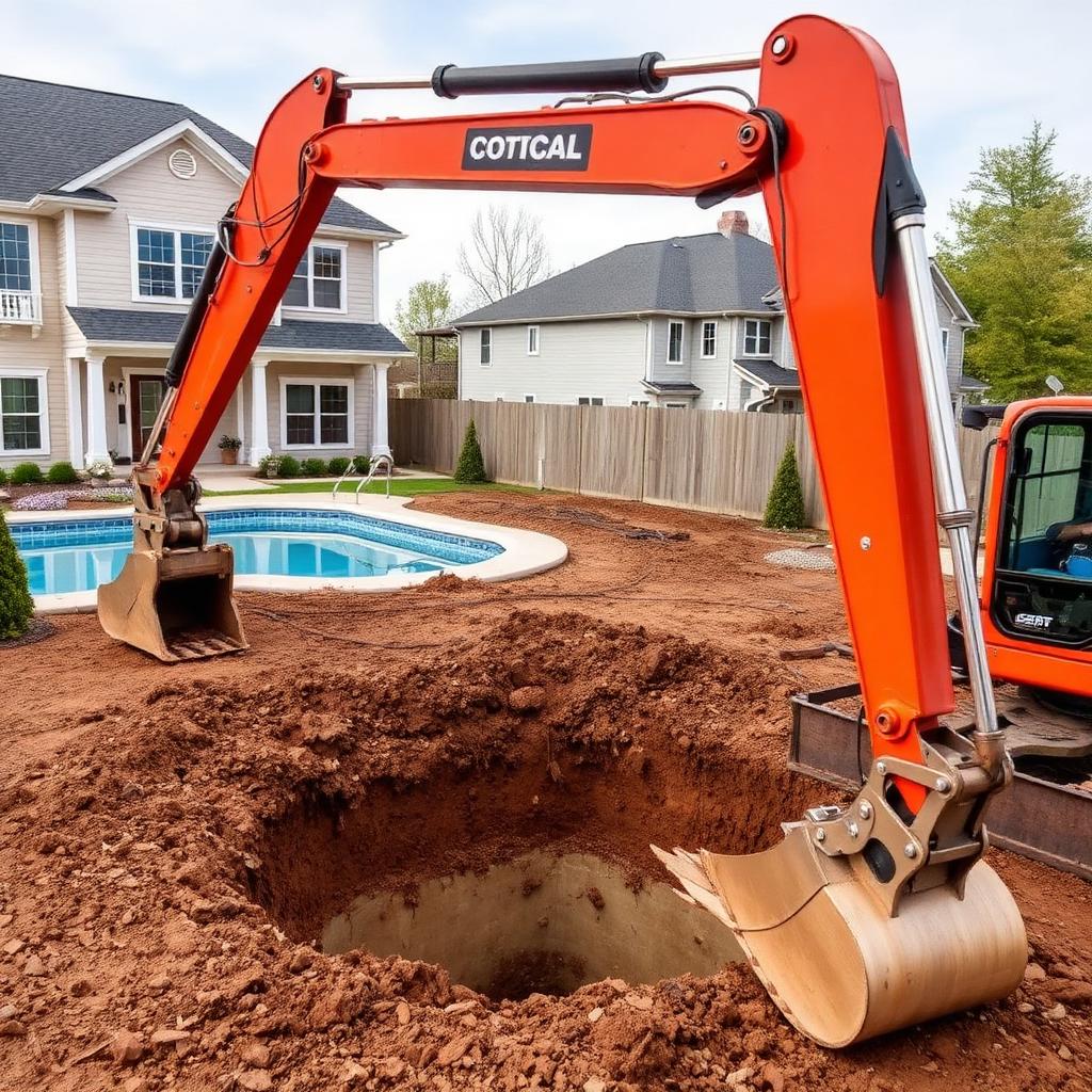 Abertura de piscina em residência